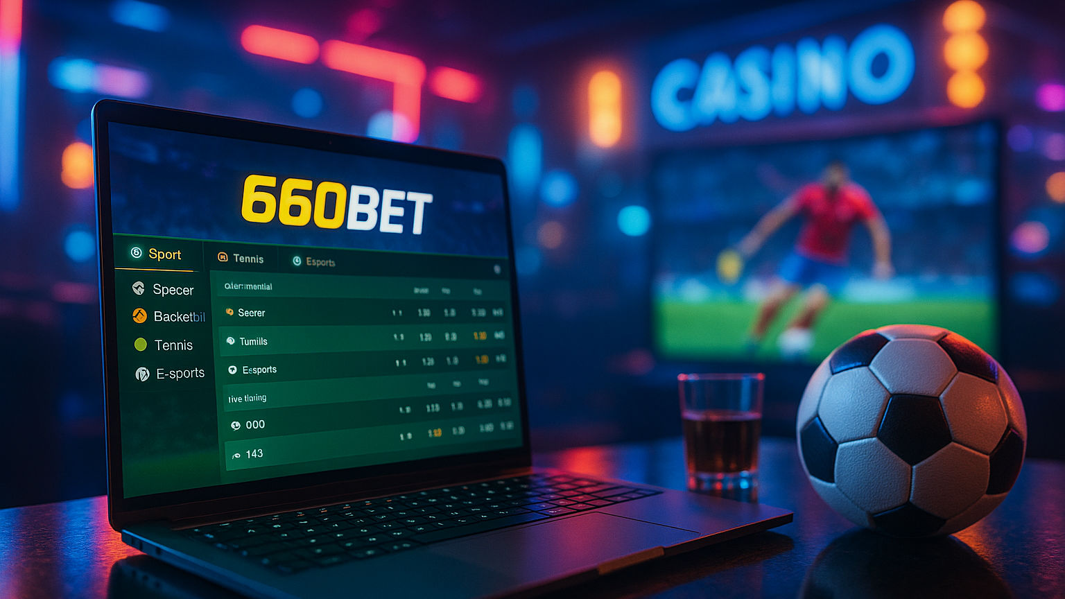 Apostas esportivas no cassino online 660BET
